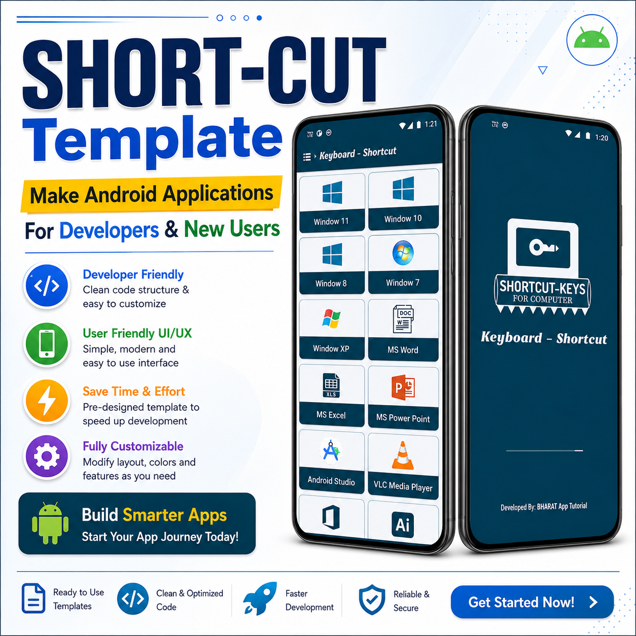 Shortcut-Keys App: Template