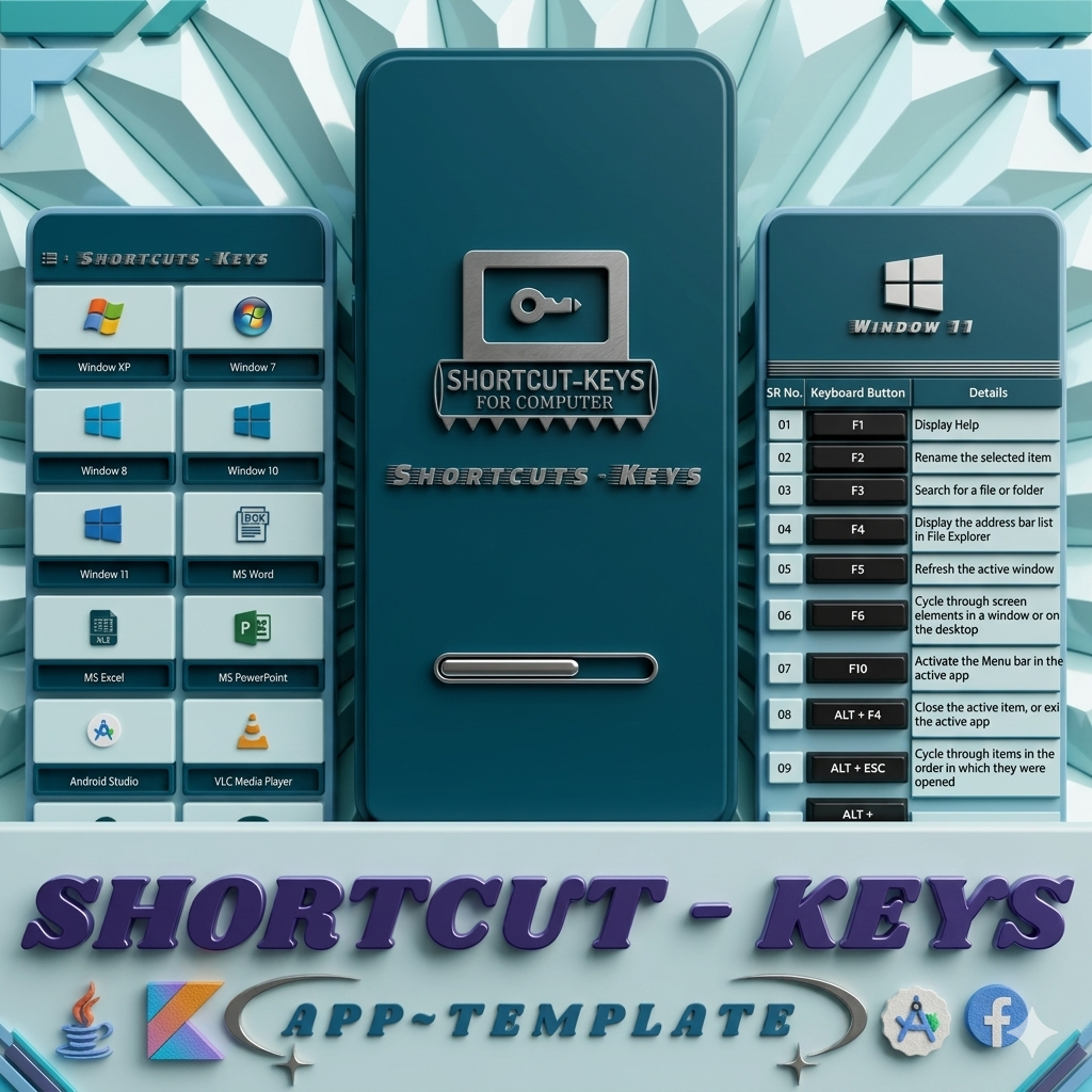 Shortcut-Keys App Template