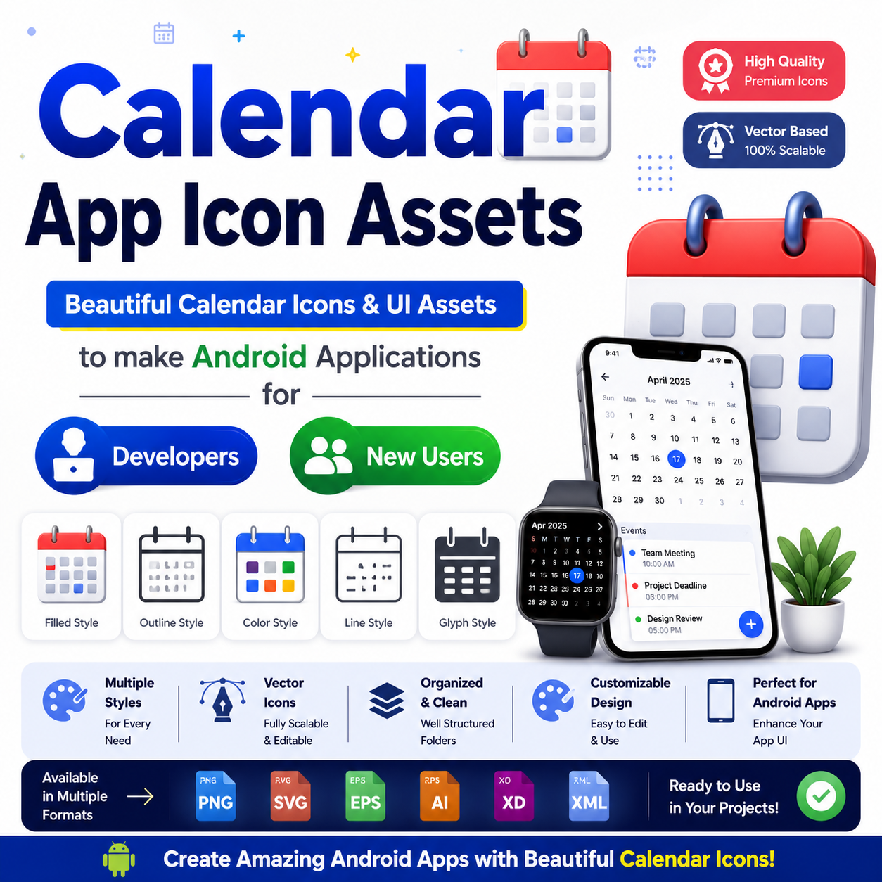 Calendar App Icon Assets