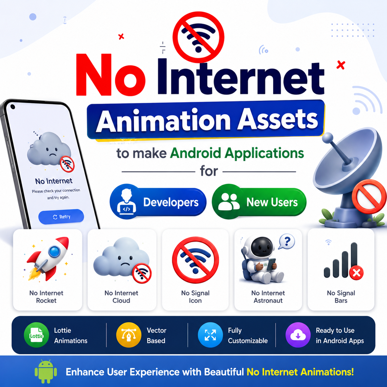 No Internet Animation Assets